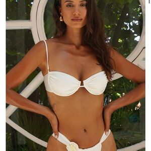 Hard swimwear bikini top and bottom set
